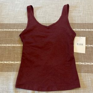 New w/ Tag FLEO Cabernet Wrap Tank Full Length Size Small